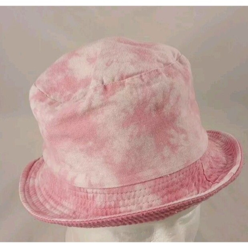Steve Madden Pink Tie Dye & Solid Pink Reversible Bucket/Sun Hat-EXCELLENT!